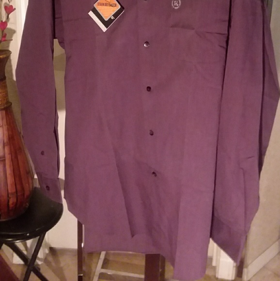 Slates Purple Dress Shirt. - Picture 2 of 6
